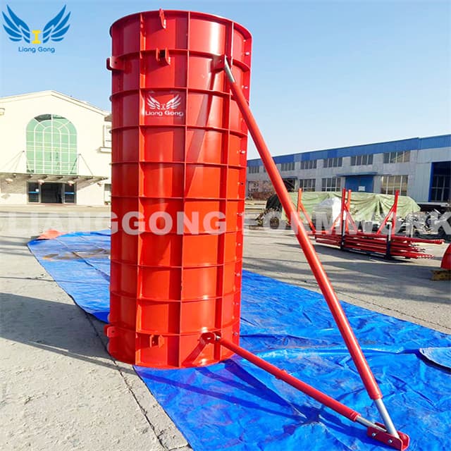 Nhà sản xuất Lianggong Ván khuôn cột thép tròn được tùy chỉnh cho xây dựng bê tông cột